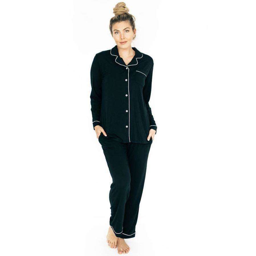 Kindred Bravely Clea Bamboo Classic Short Sleeve Maternity & Nursing Pajama  Set - Mist, Small