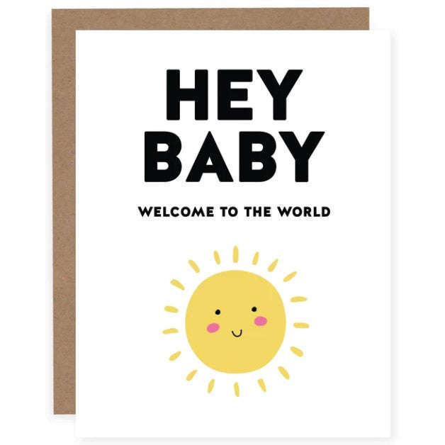 Pretty By Her Hey Baby Card