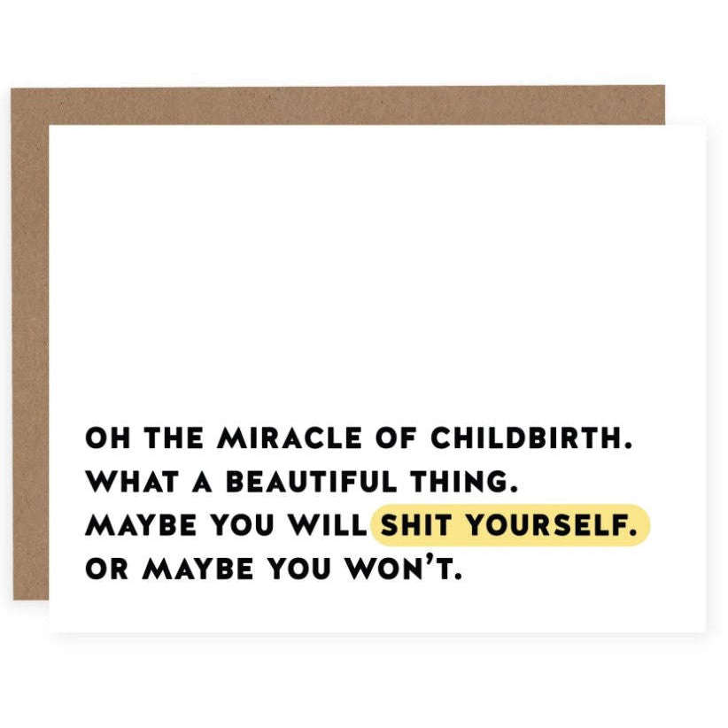 Pretty By Her Miracle of Childbirth Card