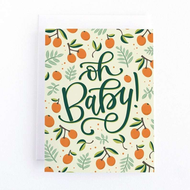 Pedaller Designs Card - Oh Baby Mini Card