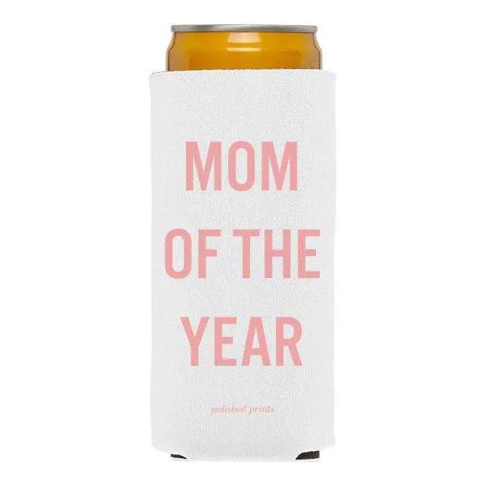 Mom of the Year Seltzer Koozie – Polished Prints