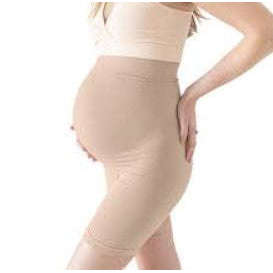 Nude Seamless Maternity Shapewear Shorts